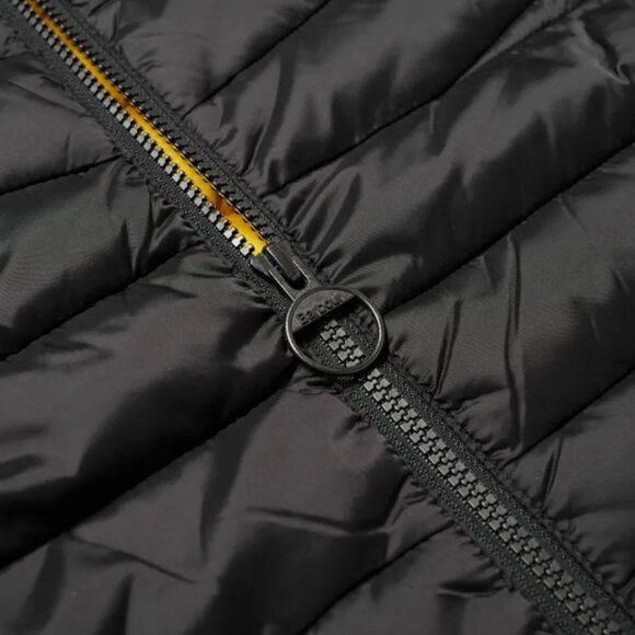 Barbour International Men's Black Puffer with Yellow Lining - Picture 6 of 9